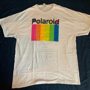 Mens White Polaroid T-Shirt